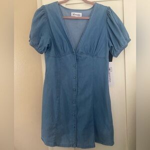NWT Chambray Mini Dress Size M